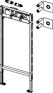 TECEprofil Bad-/Dusch Modul, BH 1120 mm mit Hygienebox, U-Doppel WS, vorgedämmt – Bild 5