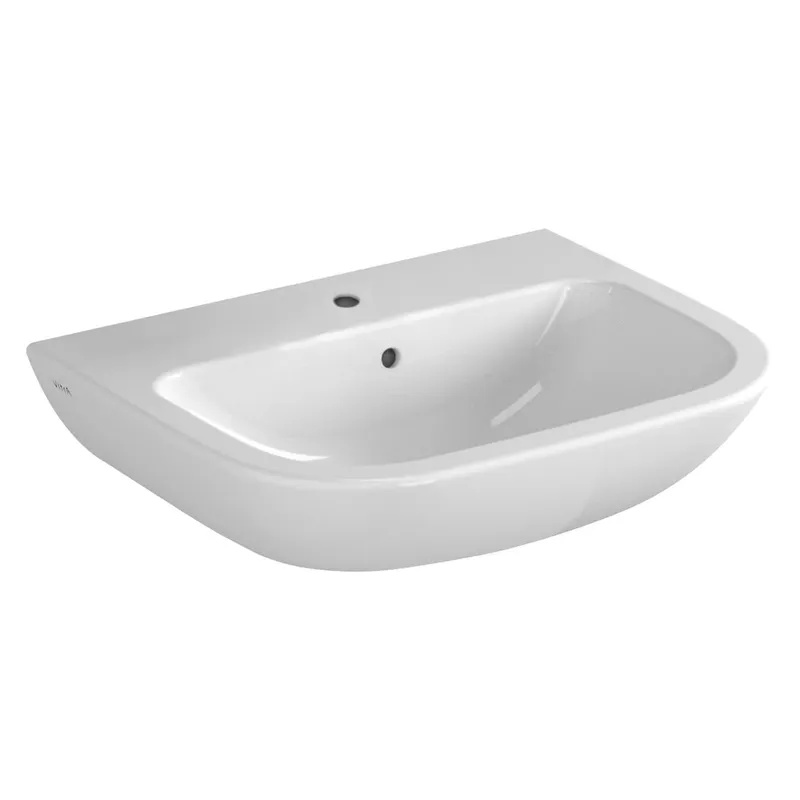 VitrA Waschtisch S20 550 x 440 mm mit Hahnloch mit Überlaufloch Weiß HGL