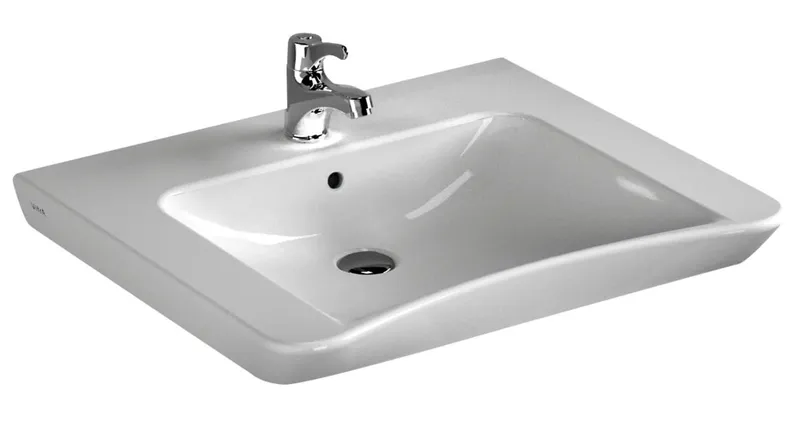 VitrA Waschtisch Conforma unterfahrb. 650mm mit Hahnloch mit Überlaufloch Weiß HGL