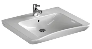 VitrA Waschtisch Conforma unterfahrb. 650mm mit Hahnloch mit Überlaufloch Weiß HGL