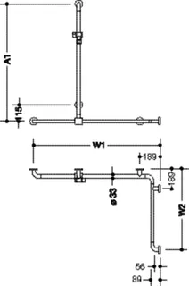 HEWI DU-Wannenhdl. m.Br.H.St., Sonder,antimikrobiell signalweiß – Bild 4