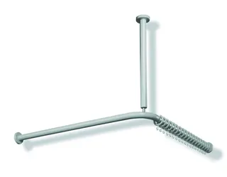 HEWI VH-Stange Ser 801,A1/2:1183,kürzb, 24 Ringe, Deckenabh. A:500 reinweiß