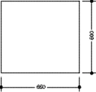 HEWI Kristallglasspiegel, 650 x 600mm – Bild 5