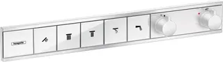 Hansgrohe Thermostat Unterputz RainSelect Fertigset 5 Verbraucher mattweiss