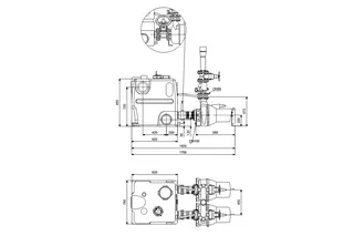 GRUNDFOS Fäkalienhebeanlage Multilift MD1.80.80.30.4.50D/450.SL 3x400V 5,5kW – Bild 2