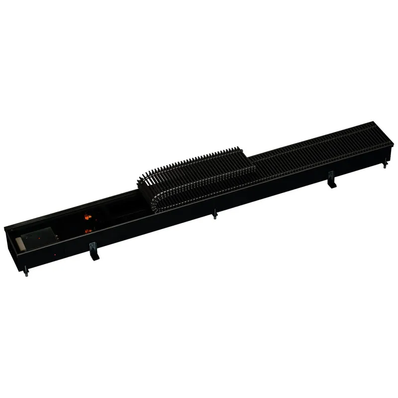 Kampmann Unterflurkonvektor Katherm QK 215/C1 112/215/2000 R-Rost 12 alu. natur elox.