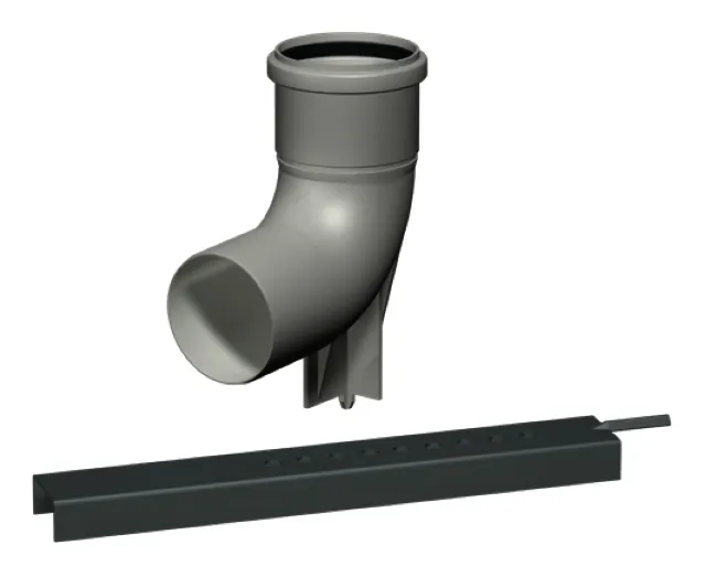Bertrams Polyline EW starr Befestigungsset DN 80 (Stützbogen mit Auflageschiene)