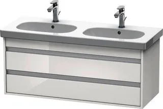 DU WTU wandhängend Ketho 455x1150x480mm 2 SchKa, für 034812, weiß hochglanz
