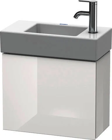 Duravit WTU L-Cube 400x480x240mm,wandhängend 1 Tür, TA links, Weiß Hochglanz