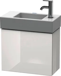DU WTU L-Cube 400x480x240mm,wandhängend 1 Tür, TA li, Weiß Hochglanz