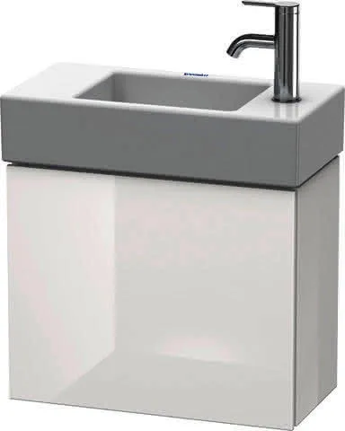 Duravit WTU L-Cube 400x480x240mm,wandhängend 1 Tür, TA rechts, Weiß Hochglanz