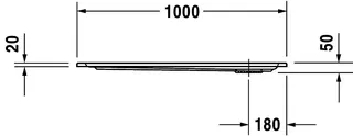 Duravit Starck Slimline Duschwanne Quadratisch 1000x1000x50 mm Weiß Sanitär – Bild 5