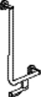 HEWI Winkelgriff, d:30, PRH, A1:600, W1:300, rechts, chrom – Bild 3