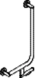 HEWI Winkelgriff, d:30, PRH, A1:600, W1:300, links, chrom – Bild 3
