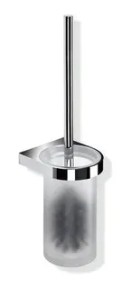 HEWI WC-Bürstengarnitur Sys 800, chrom, Glas Kristall satiniert – Bild 2