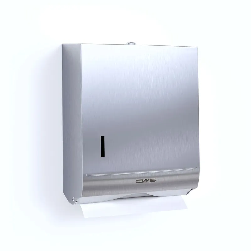 CWS Papierhandtuchspender Paradiseline Stainless Steel, Edelstahl, mit Schloss