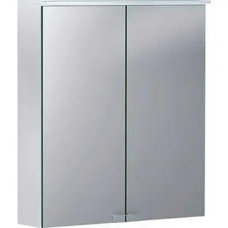 Geberit Option Basic Spiegelschrank m. Beleuchtung 2 Türen 60x67,7x18cm weiß – Bild 2