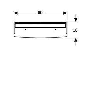 Geberit Option Basic Spiegelschrank m. Beleuchtung 2 Türen 60x67,7x18cm weiß – Bild 5