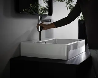 Hansgrohe Waschtischmischer 100 Focus CoolStart ohne Ablaufgarnitur chrom – Bild 5