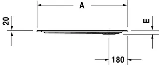 Duravit Starck Slimline Duschwanne, Quadratisch, 800x800x45 mm, Weiß, Sanitä – Bild 3