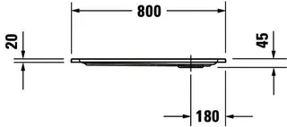 Duravit Starck Slimline Duschwanne, Quadratisch, 800x800x45 mm, Weiß, Sanitä – Bild 5