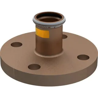 Geberit Mapress Kupfer Flansch PN 10/16 mit Pressmuffe (Gas) d28 – Bild 2