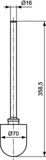 Ideal Standard JADO Ersatzbürstenkopf, H960036NU, für Toilettenbürstengarnitur – Bild 2