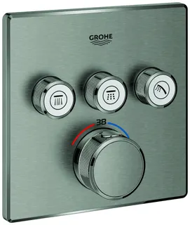 GROHE Thermostat Grohtherm SmartControl 29126 eckig FMS 3 ASV supersteel
