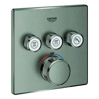 GROHE Thermostat Grohtherm SmartControl 29126 eckig FMS 3 ASV supersteel – Bild 2