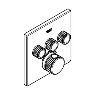 GROHE Thermostat Grohtherm SmartControl 29126 eckig FMS 3 ASV supersteel – Bild 4