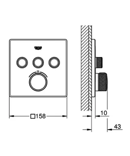 GROHE Thermostat Grohtherm SmartControl 29126 eckig FMS 3 ASV supersteel – Bild 5