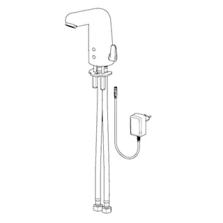 Waschtisch-Batt. HANSAMEDIPRO 0567 230/9 V Bluetooth Ausld. 117 mm DN15 chr – Bild 4