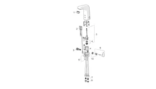 Waschtisch-Batt. HANSAMEDIPRO 0567 230/9 V Bluetooth Ausld. 117 mm DN15 chr – Bild 5