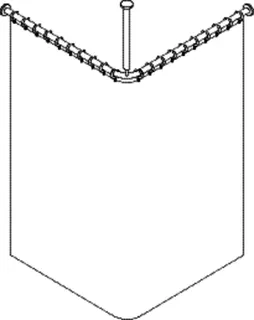 HEWI VH-Stange Ser 801,A1/2:983,kürzb., Deckenabh. A:500, DUVO Poly. reinweiß – Bild 5