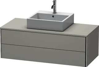 DU WT-Unterbau XSquare, 2 SK, wandh. 400x1200x548mm, Betongrau Matt
