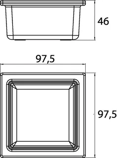 Emco Glasschale liaison 00000 für Reling 98x48x98 mm klar – Bild 2