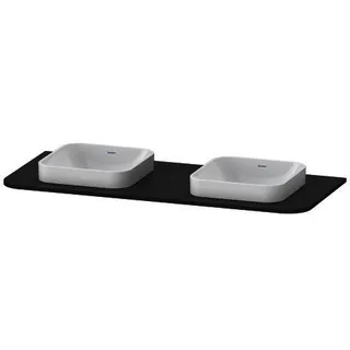 DU Konsole m.2Aus.HappyD2+,16x1300x550mm Beckenposition b., graphit supermatt