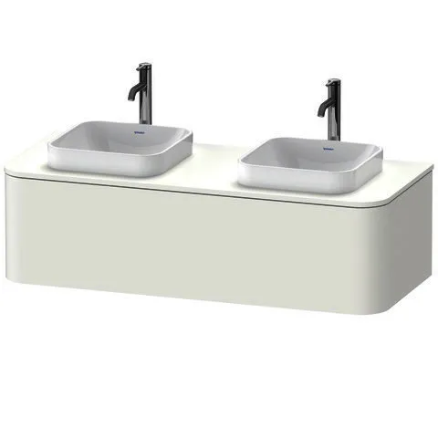 Duravit WTU HappyD2+ wandh.,354x1300x550mm 1Auszug, BP b., weiß seidenmatt