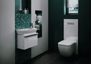 TECElux WC-Glasplatte Standard-WC, Glas schwarz glänzend – Bild 3