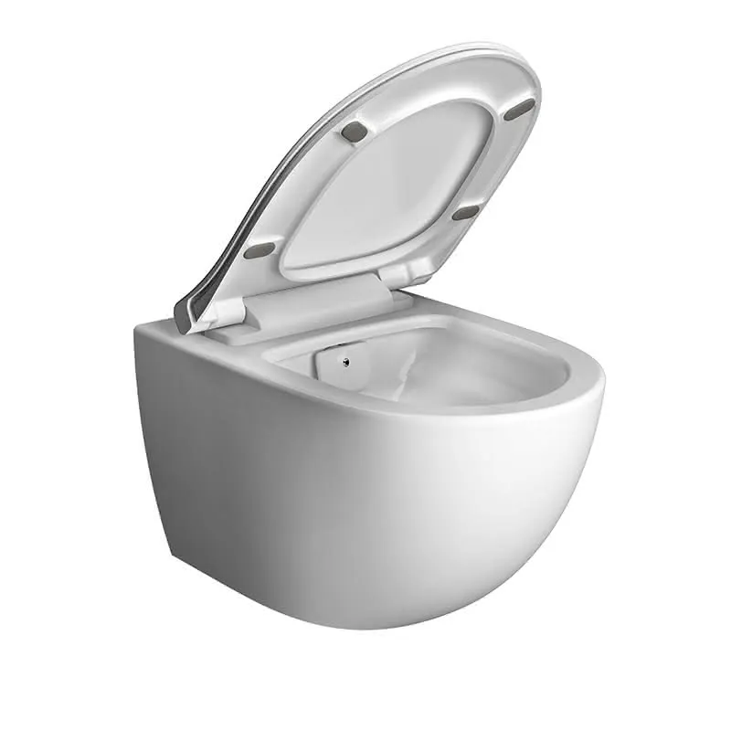 VitrA Wand-WC-Set Aquacare Sento integr. Rohrunterbrecher Weiß Hochglanz