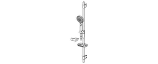 Wandst.garnitur HANSAACTIVEJET 8437 3-strahlig chr/Hellgrau – Bild 3