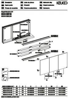 Keuco Royal Modular 2.0 SPS, bel. 80031, Einb,2Steckd,sb-elox,1200x900x160mm – Bild 3
