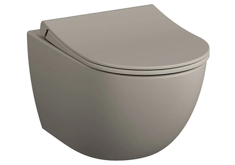 Tiefspüler-Wand-WC Sento VitrA Flush 365 x 540 mm Taupe Matt