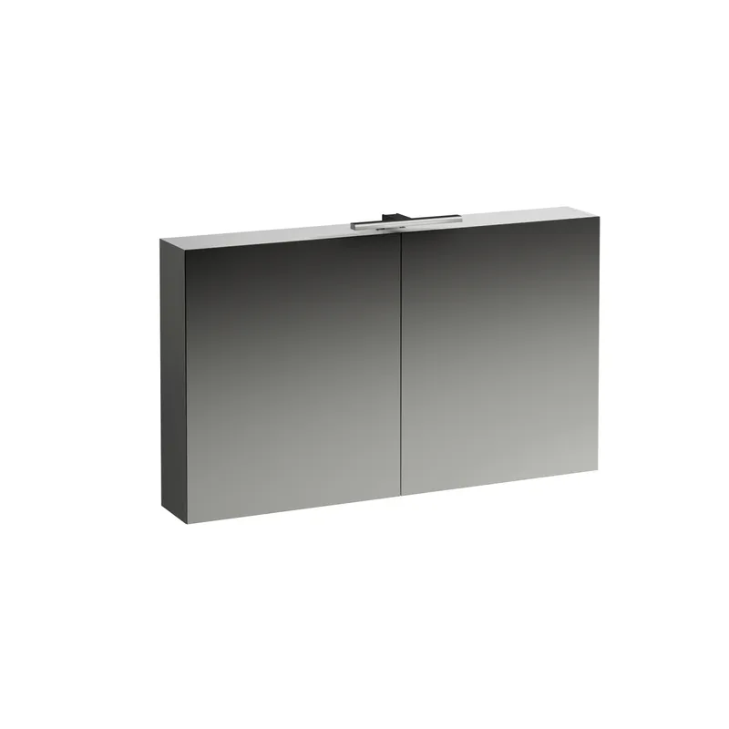 Laufen SPS BASE LED-Bel. horiz. m.Schalter Steckd. 185x1200x700 2 Türen weiß glzd