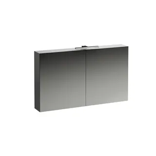 Laufen SPS BASE LED-Bel. horiz. m.Schalter Steckd. 185x1200x700 2 Türen weiß glzd