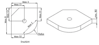 SD U-BauEL für barr-frei DU Abl. KESSEL bis 1,0 qm Freiform bis 160 mm