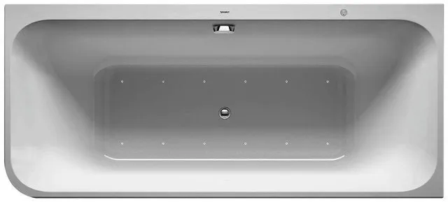 Duravit Happy D.2 Whirlw. 1800x800mm, Ecke R Angef Acryl-VK,Rückens.2,Air-Syst., Weiß