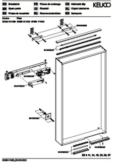Keuco Lichtspiegel Plan 07898, Spiegelheiz. silber-gebeizt-eloxiert, 460x850x105 mm – Bild 3