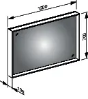 Keuco LS Plan 07898,m.Spiegelheiz, DALI, silber-gebeizt-eloxiert, 1200x700x105 mm – Bild 2
