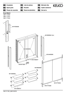 Keuco Spiegelschrank Royal Match 12811, Wandeinbau, 650 x 700 x 149 mm – Bild 3